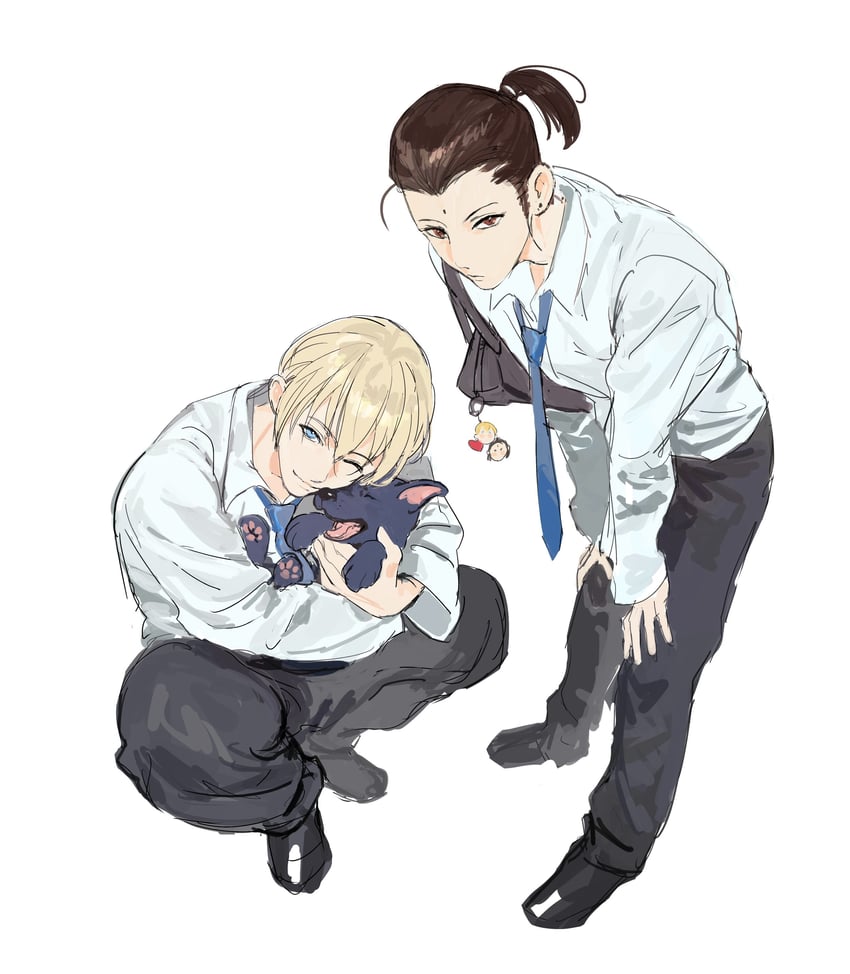 tseng, rufus shinra, and dark nation (final fantasy and 1 more) drawn by shou_rou