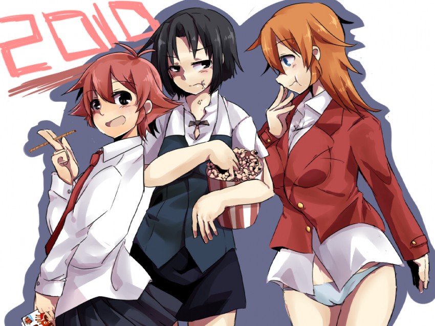 charlotte e. yeager, shirafuji kyouko, and kanbara satomi (world witches series and 3 more) drawn by muma_(meganeltuko)