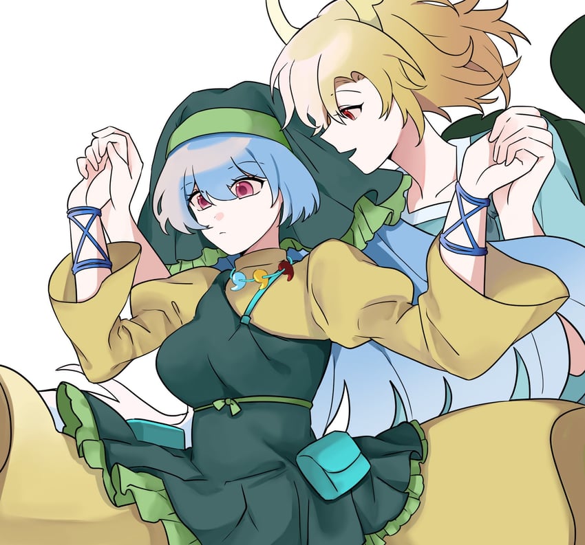 kicchou yachie and haniyasushin keiki (touhou and 1 more) drawn by kaedes_syrup