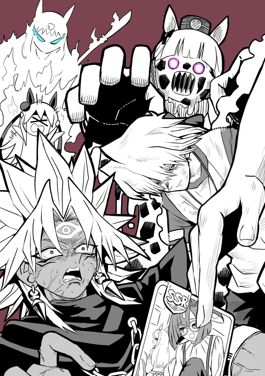mejiro mcqueen, gold ship, tamamo cross, grass wonder, ikuno dictus, and 5 more (umamusume and 2 more) drawn by petoka