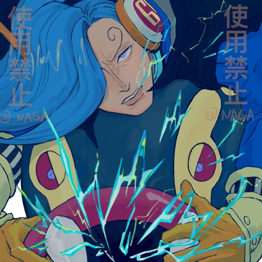 eelektross and vinsmoke niji (pokemon and 1 more) drawn by nagavvv