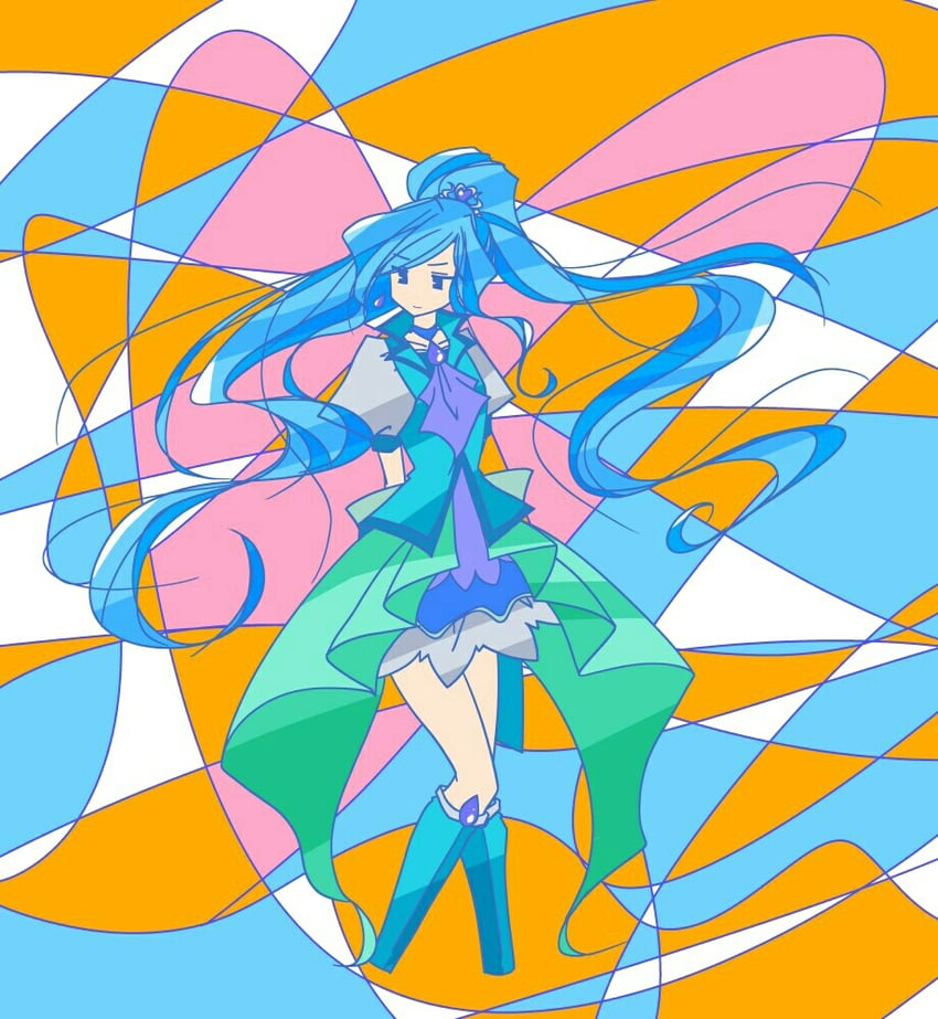 sawaizumi chiyu and cure fontaine (precure and 1 more) drawn by r2ndmix