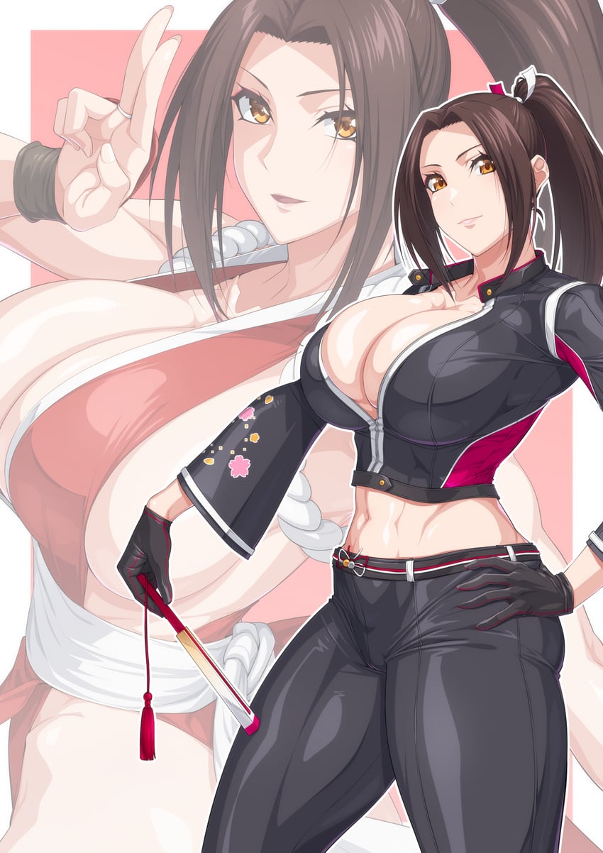 shiranui mai (fatal fury and 1 more) drawn by ozaneko