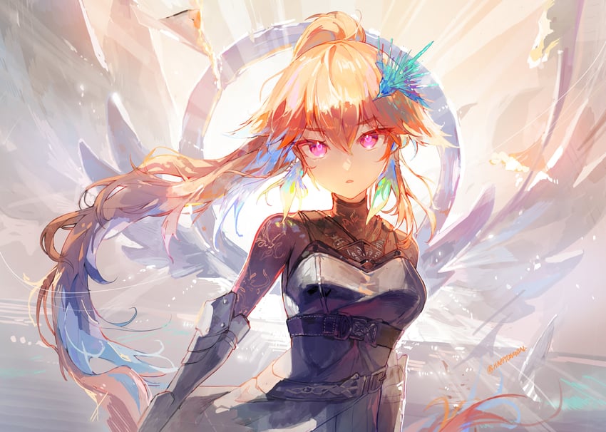 takanashi kiara (hololive and 1 more) drawn by happyongdal