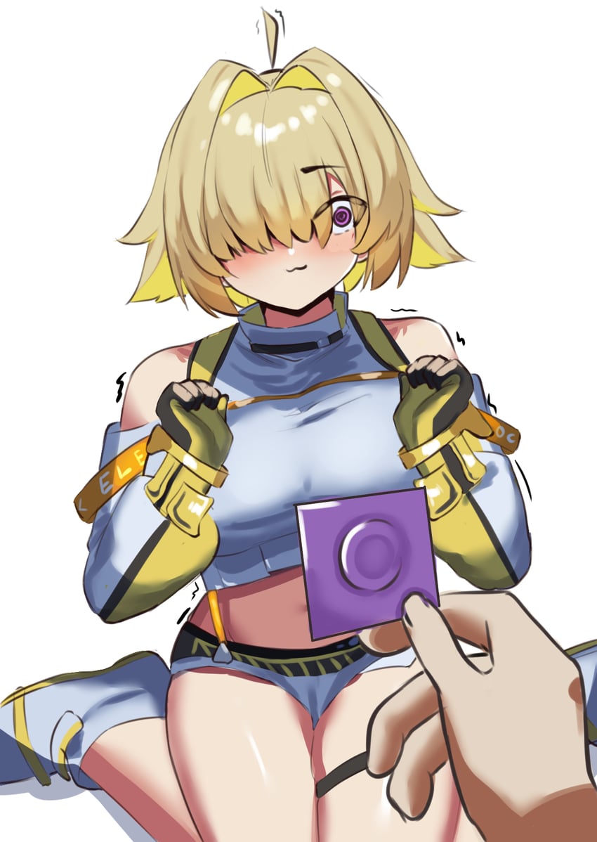 commander and elegg (goddess of victory: nikke) drawn by iog626