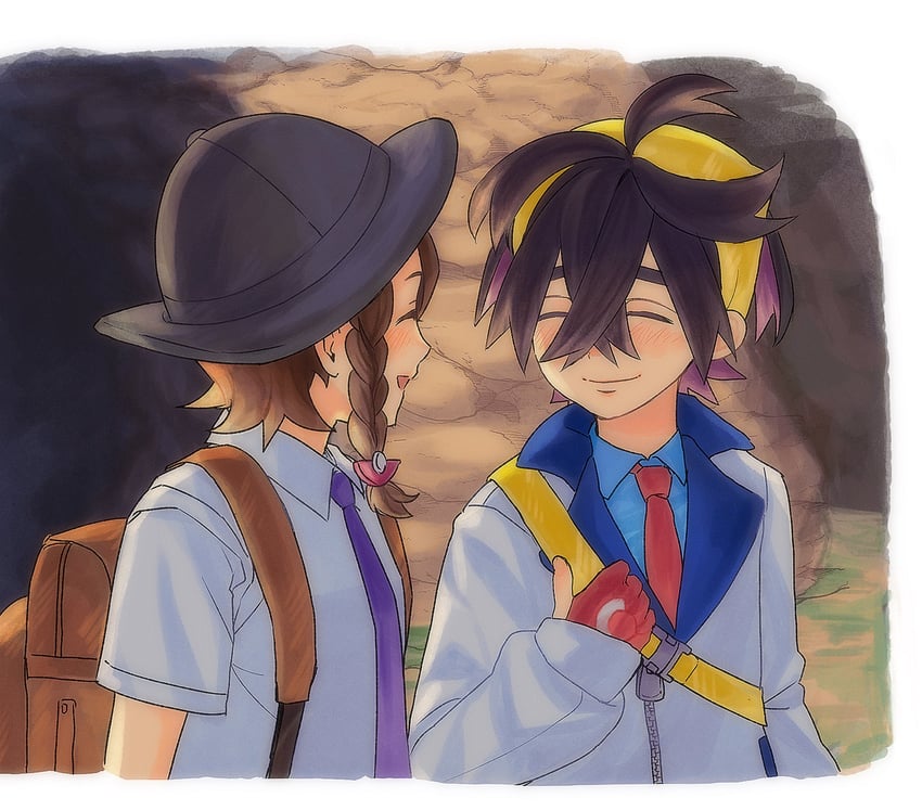 kieran and juliana (pokemon and 1 more) drawn by 3odoenk