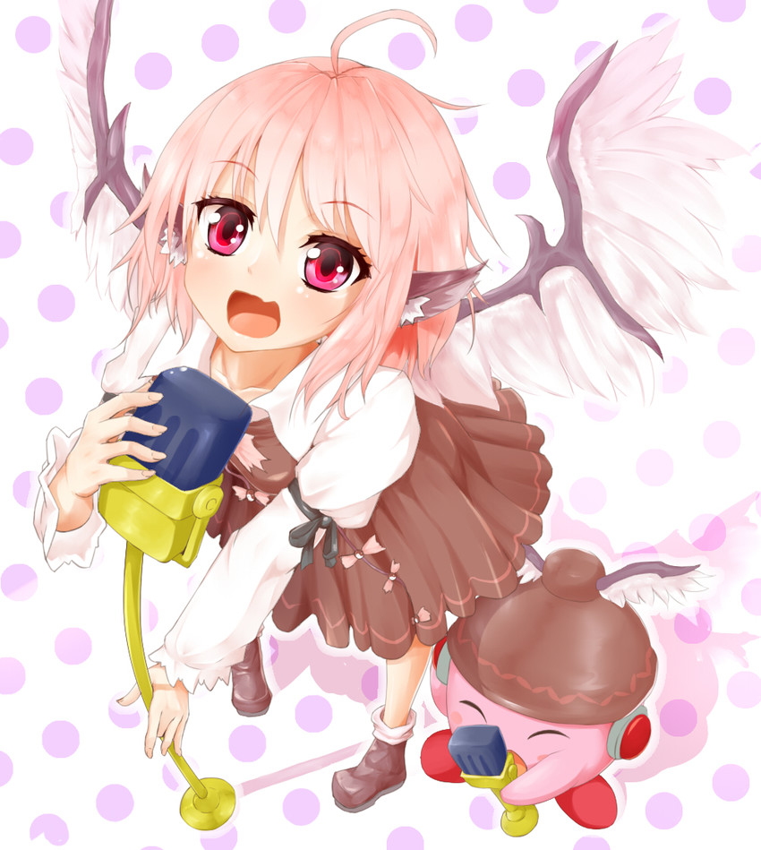mystia lorelei, kirby, and mike kirby (touhou and 1 more) drawn by chiroshiron