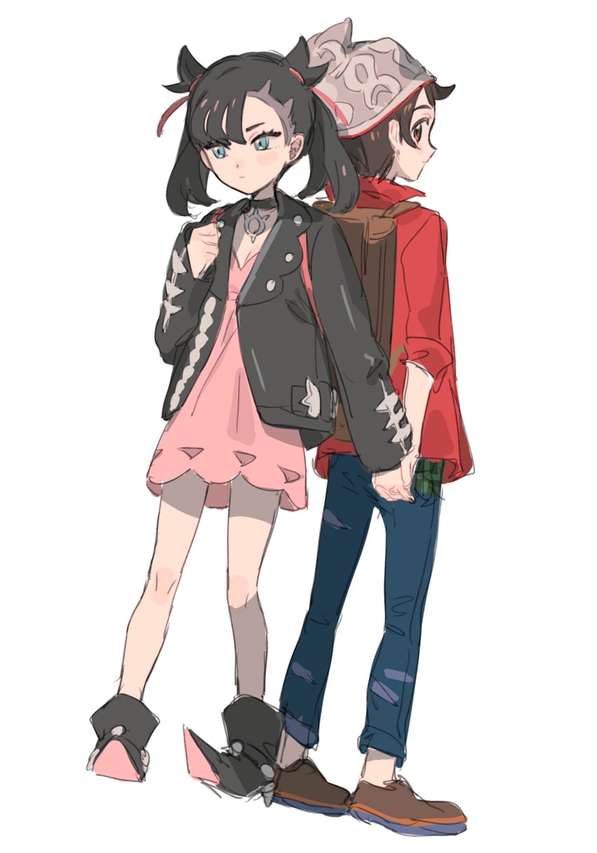 marnie and victor (pokemon and 1 more) drawn by fua1heyvot4ifsr