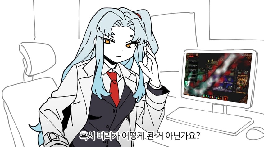 angela (project moon and 1 more) drawn by friedbirdchips