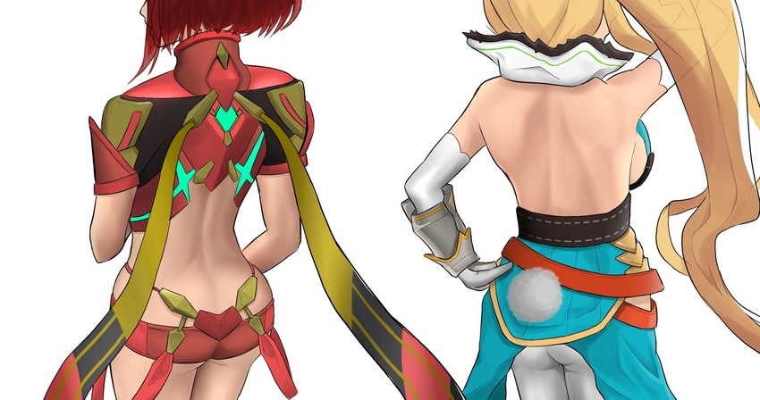 pyra and elisanne (xenoblade chronicles and 2 more) drawn by nemunemu_semi