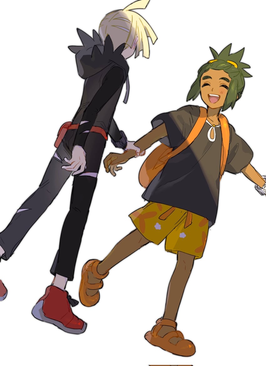 gladion and hau (pokemon and 1 more) drawn by fua1heyvot4ifsr