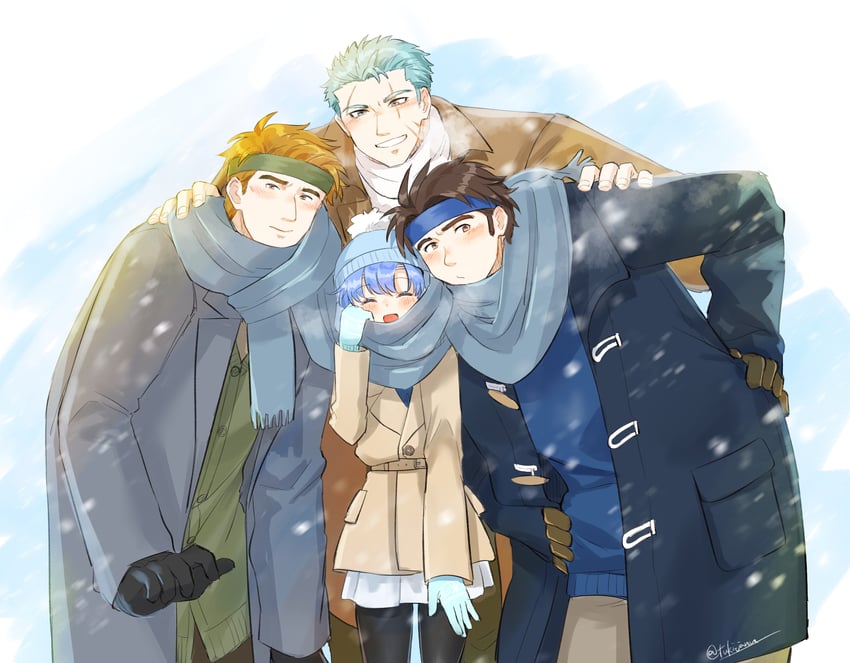 shanna, dieck, lot, and wade (fire emblem and 1 more) drawn by tsukimura_(d24f4z8j3t)