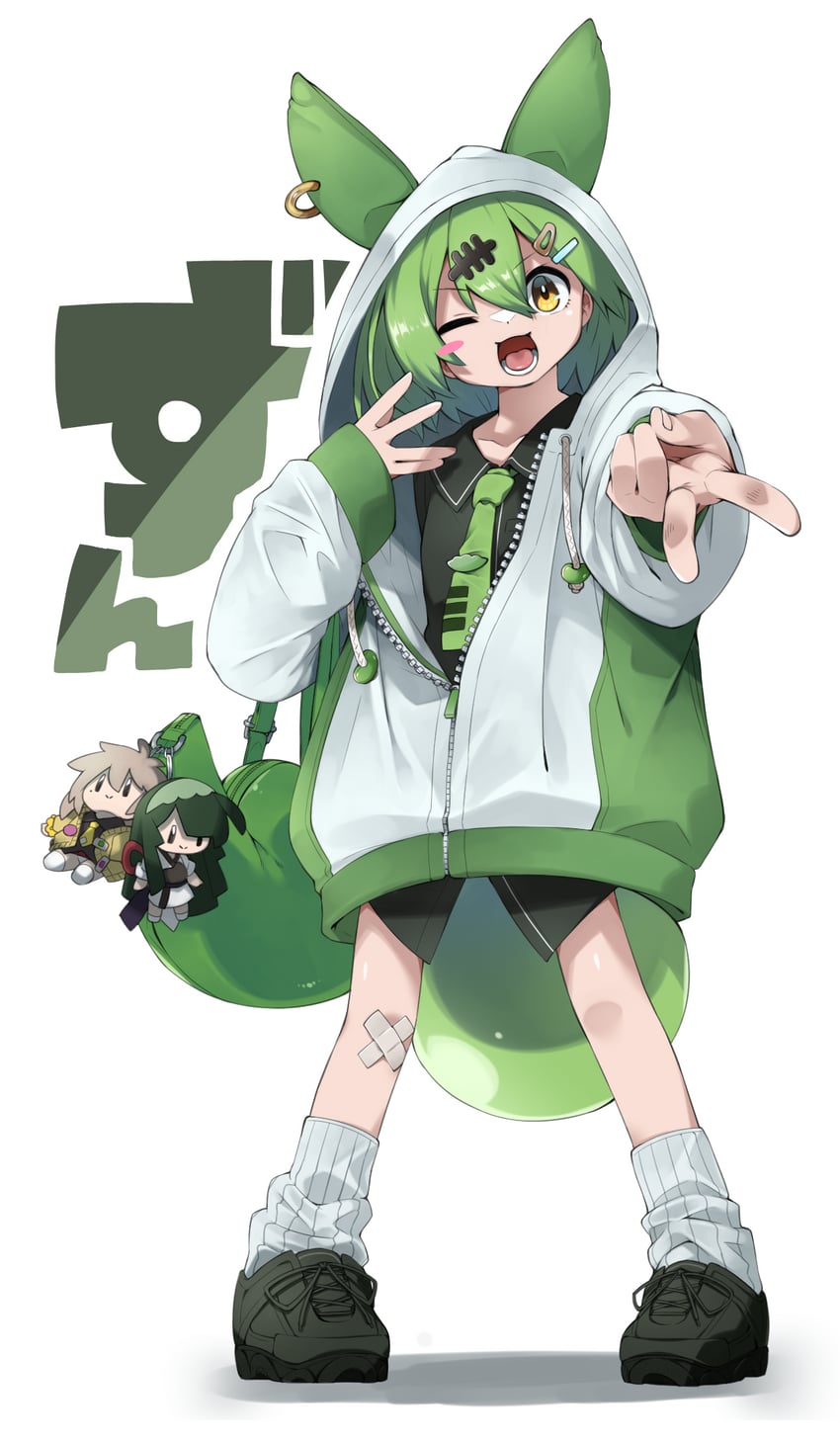 zundamon, touhoku zunko, and kasukabe tsumugi (voiceroid and 1 more) drawn by datemegane