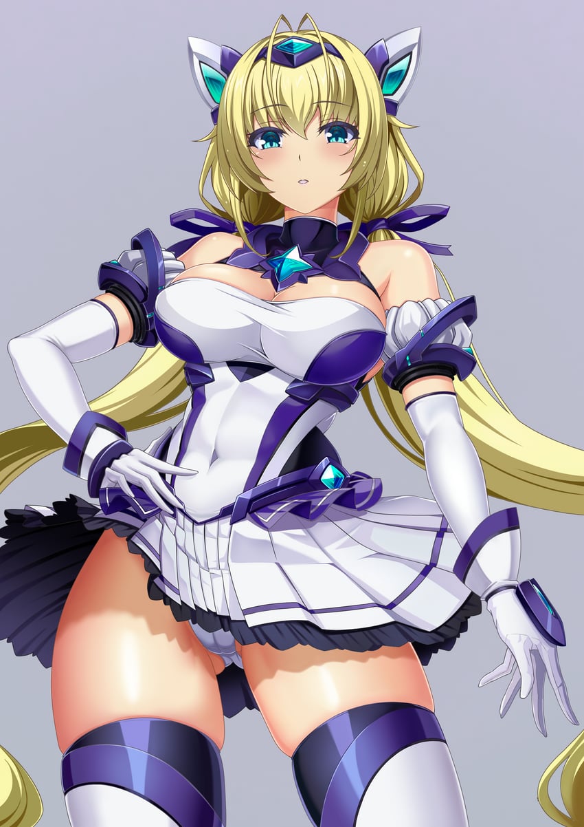 katsuragi souma and exs-tia spica (kouyoku senki exs-tia) drawn by harold_japan