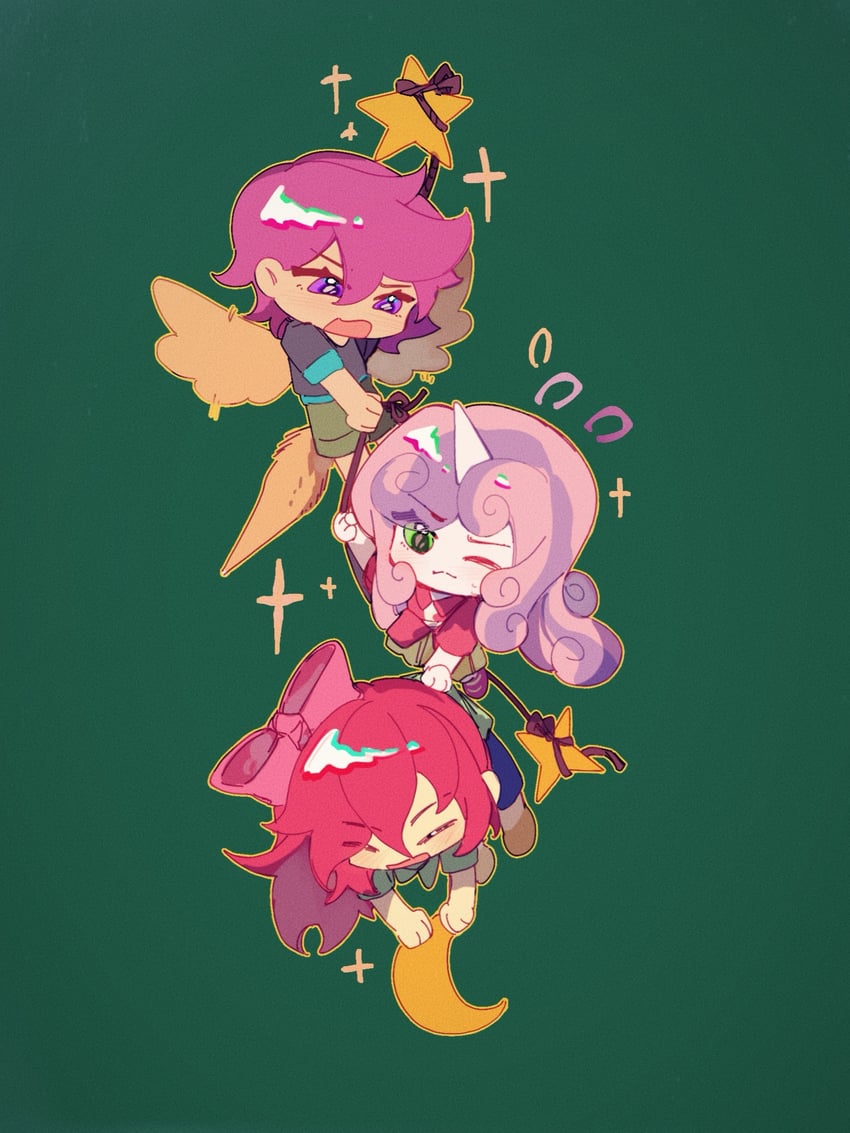apple bloom, sweetie belle, and scootaloo (my little pony and 2 more) drawn by wumingshi61160