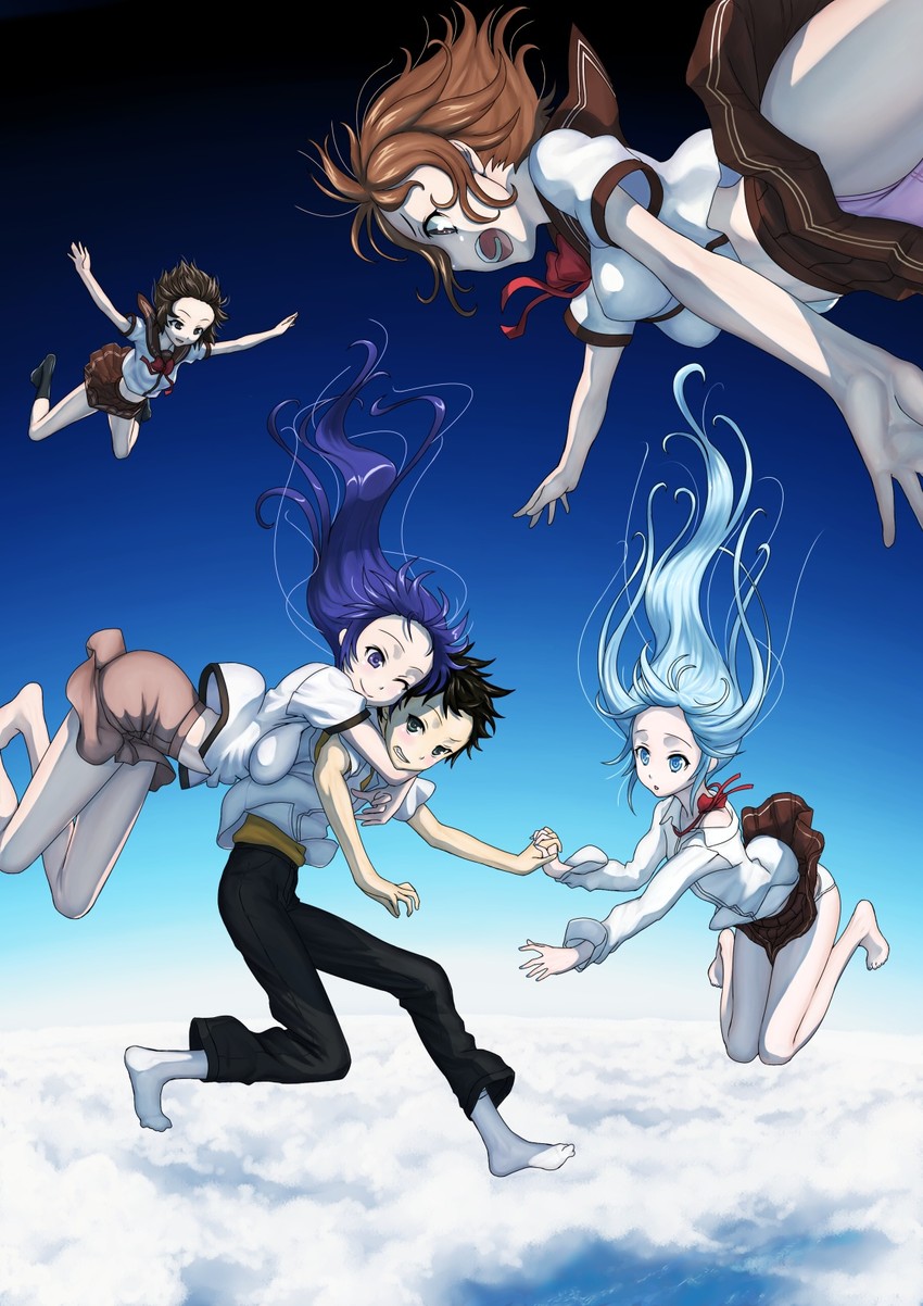 touwa erio, mifune ryuuko, touwa meme, maekawa, and niwa makoto (denpa onna to seishun otoko) drawn by kyodairobo