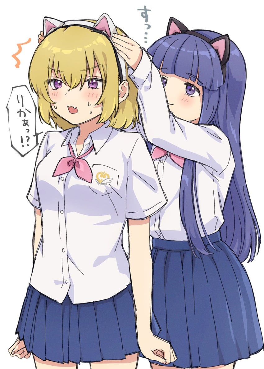 furude rika and houjou satoko (higurashi no naku koro ni and 1 more) drawn by murara