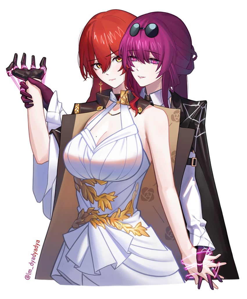 kafka and himeko (honkai and 1 more) drawn by dyadyadya