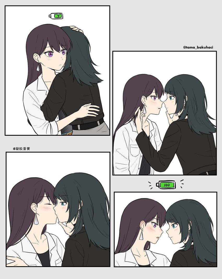 shiina taki and yahata umiri (bang dream! and 1 more) drawn by rankaku