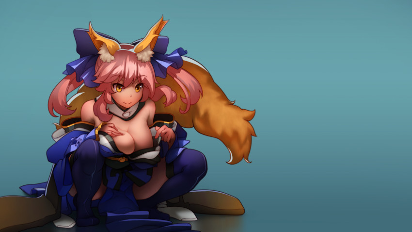 tamamo and tamamo no mae (fate and 1 more) drawn by drawfag