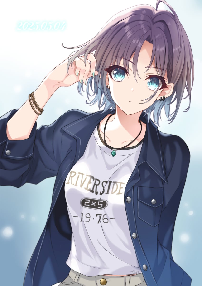 asakura toru (idolmaster and 1 more) drawn by amasajithira