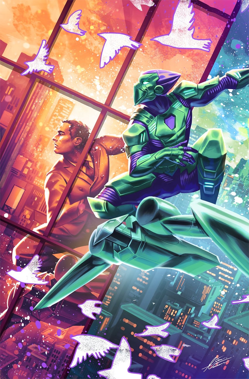 green goblin and norman osborn (marvel and 1 more) drawn by tintanega