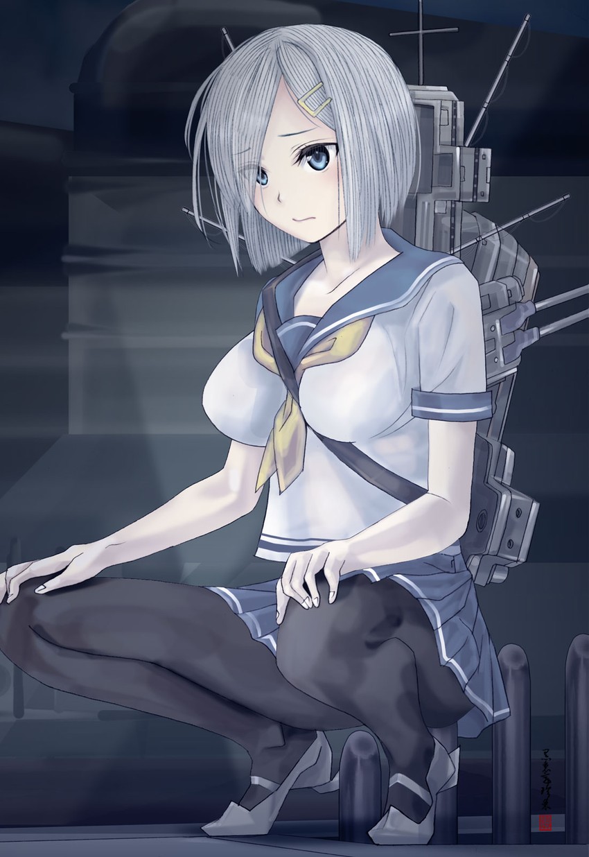 hamakaze (kantai collection) drawn by cloritin