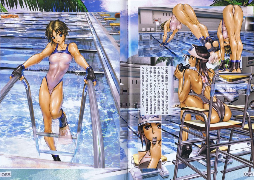 cyril brooklyn and marina hayami (galgrease and 1 more) drawn by shirow_masamune