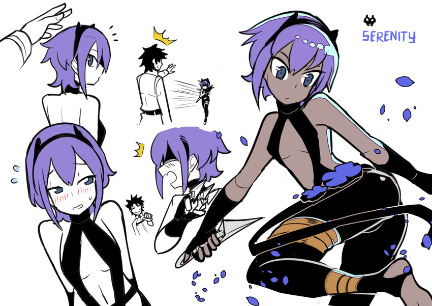 fujimaru ritsuka and hassan of serenity (fate and 3 more) drawn by sen-jou