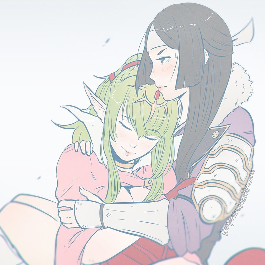 tiki and say'ri (fire emblem and 2 more) drawn by koyorin