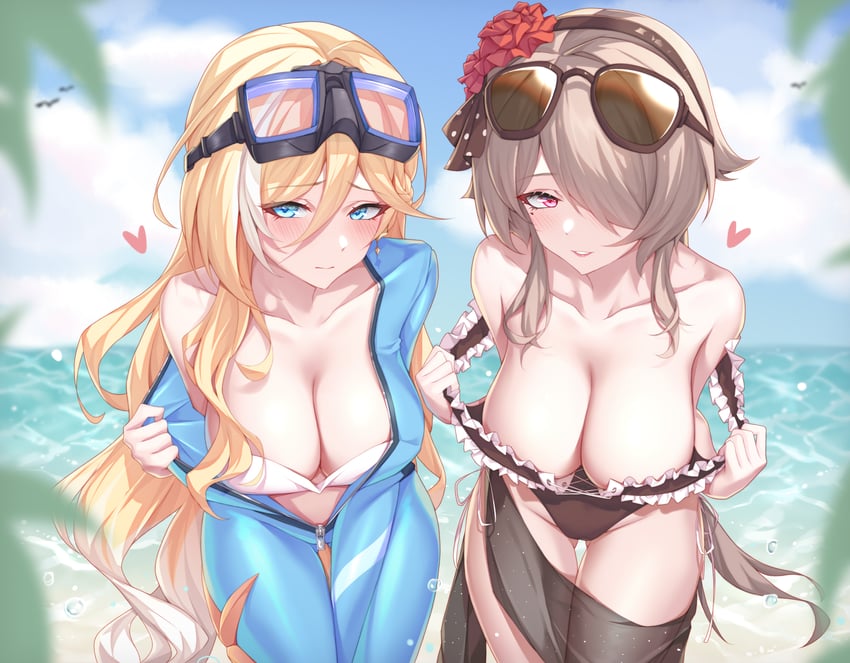 rita rossweisse and durandal (honkai and 1 more) drawn by ruo_zhishi_chu_jian