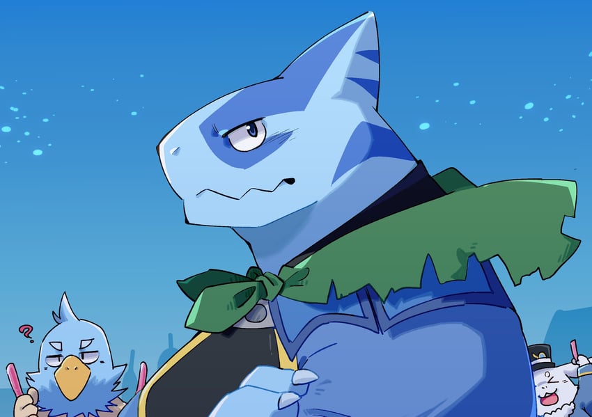 emul, sunraku, and araba (shangri-la frontier) drawn by inakamichi