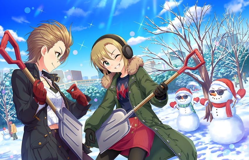 tada riina and kimura natsuki (idolmaster and 2 more)