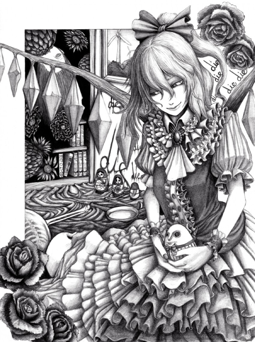 flandre scarlet and humpty dumpty (touhou) drawn by hane_(azelye)