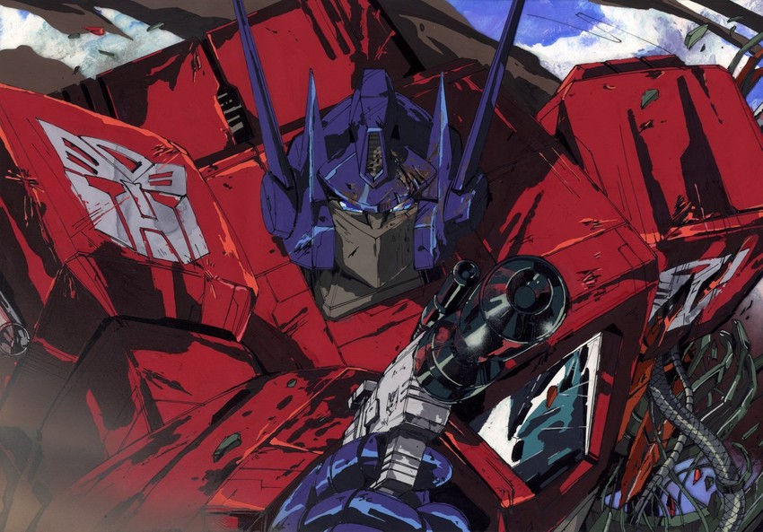 optimus prime and megatron (transformers and 1 more) drawn by marble-v