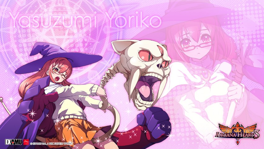 yasuzumi yoriko and mike (arcana heart and 1 more) drawn by akaga_hirotaka