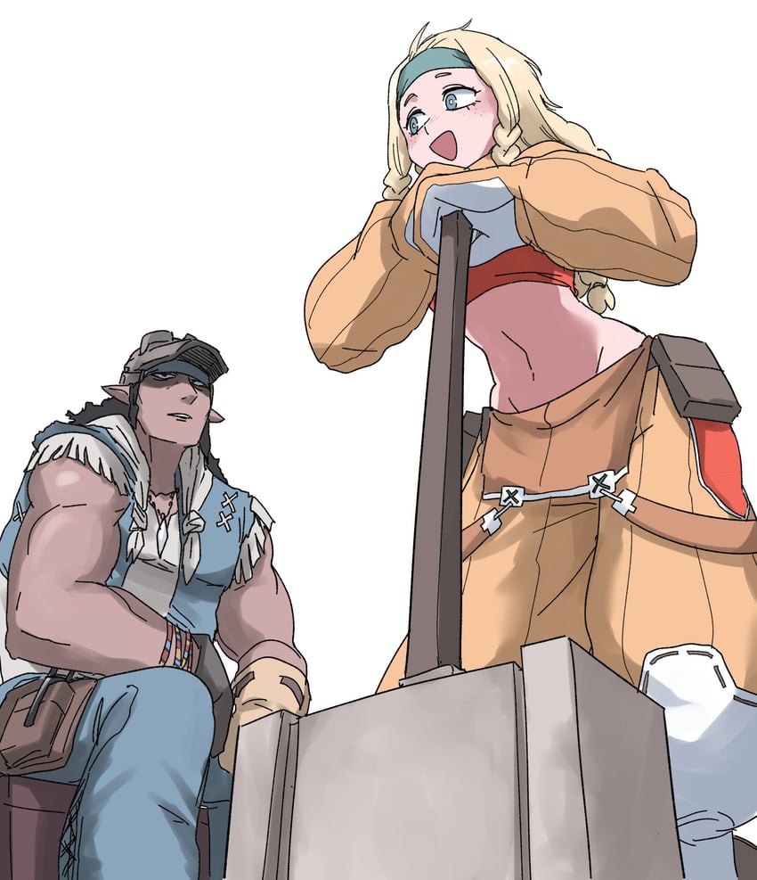 crafting shop daughter (monster hunter and 1 more) drawn by nasu_(ilo_a5)