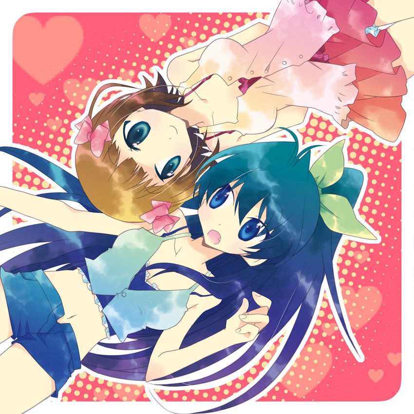 amami haruka and ganaha hibiki (idolmaster) drawn by shiu_kazuki