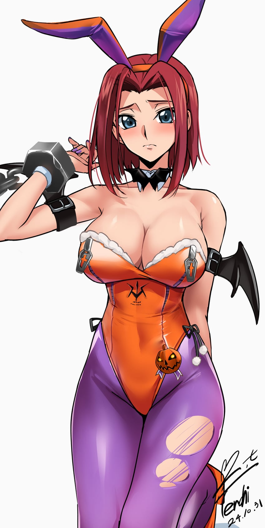kouzuki kallen (code geass and 1 more) drawn by yoo_tenchi