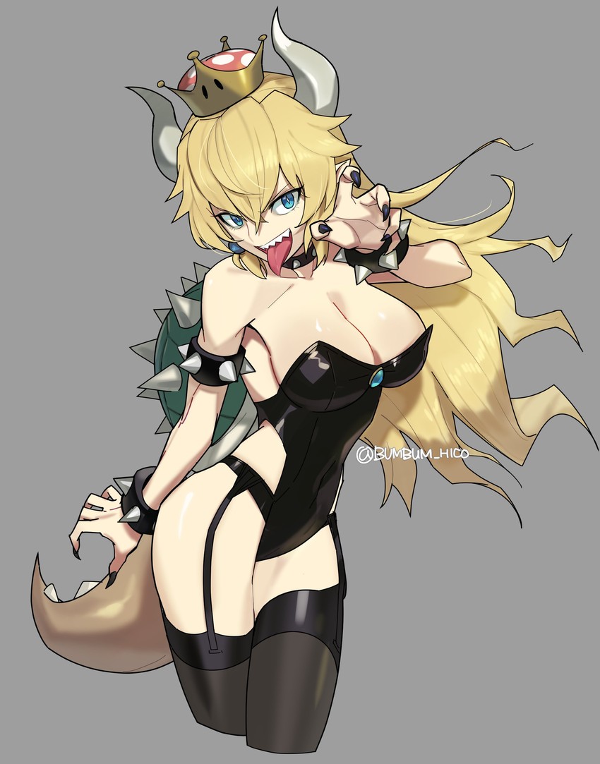 bowsette (mario and 1 more) drawn by bum_hico