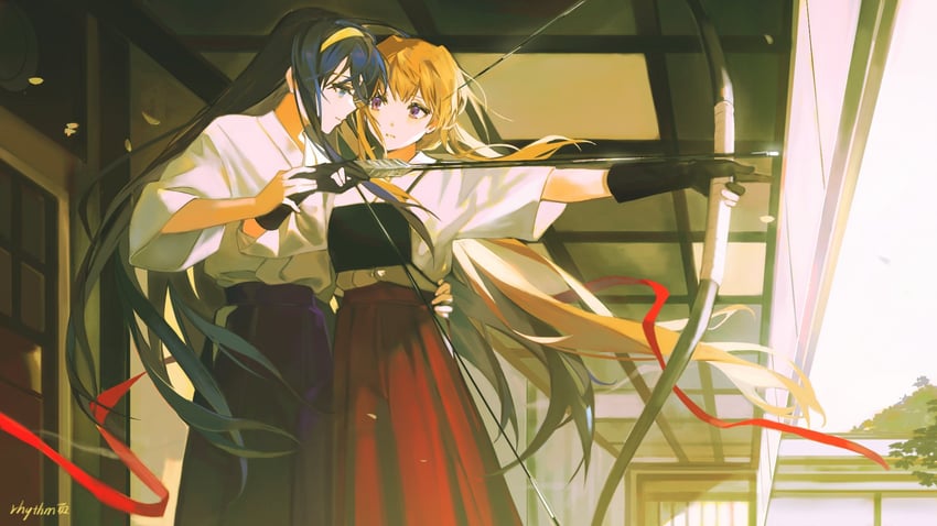 himemiya chikane and kurusugawa himeko (kannazuki no miko) drawn by ye_(pixiv4862539)