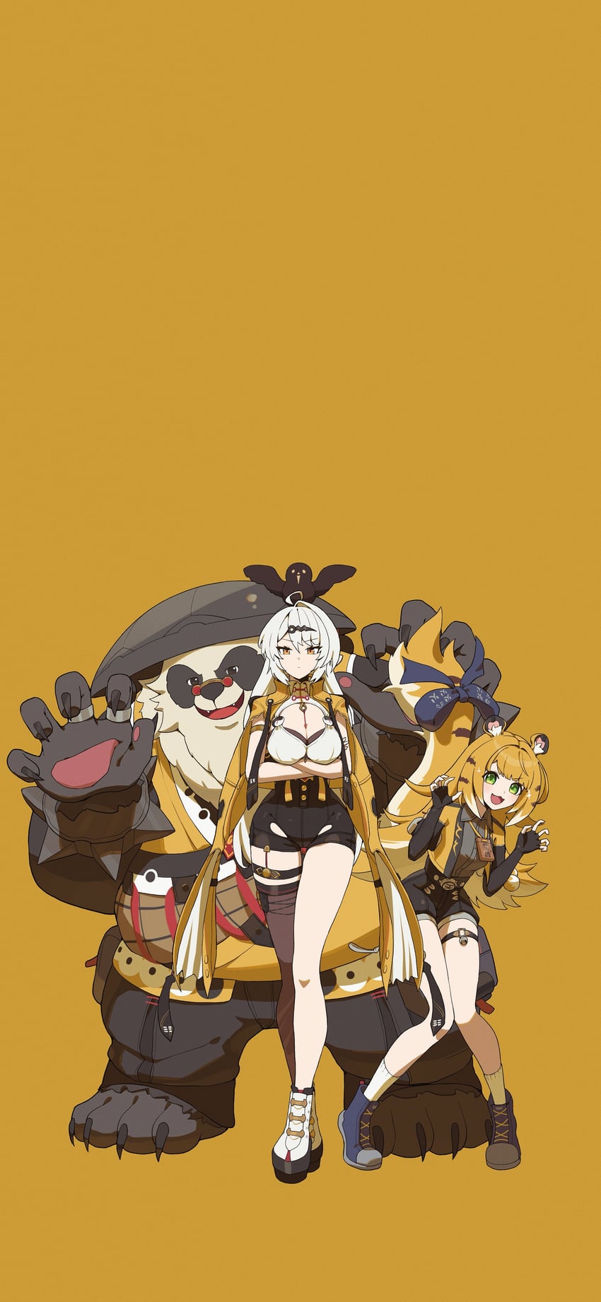 yixuan, ju fufu, and pan yinhu (zenless zone zero) drawn by odd_(hin_yari)