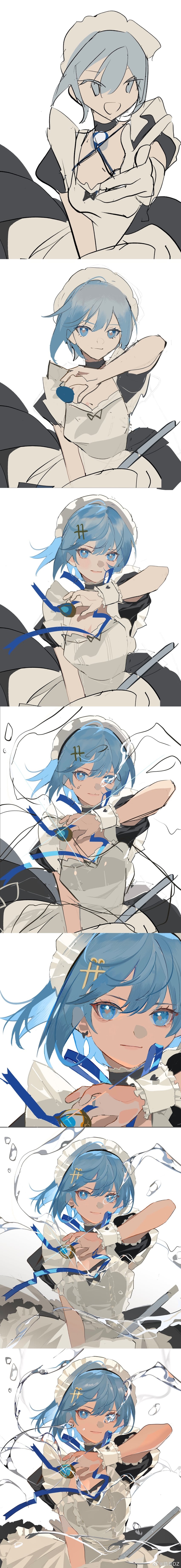 miki sayaka (mahou shoujo madoka magica) drawn by ouge_dz