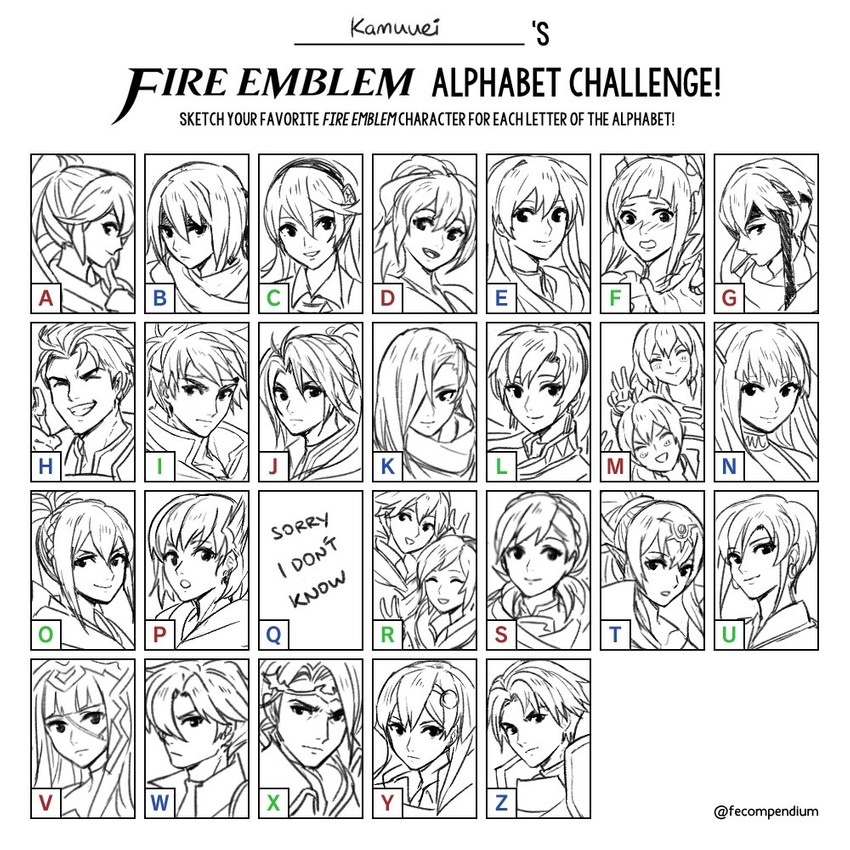 lyn, ike, male robin, eirika, tiki, and 17 more (fire emblem and 8 more) drawn by kamu_(kamuuei)