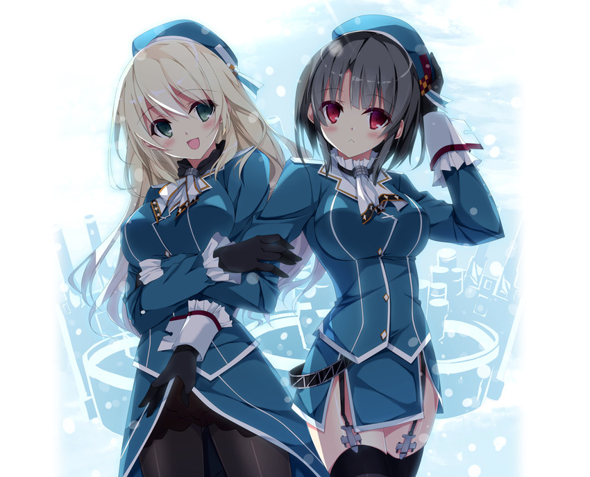 atago and takao (kantai collection) drawn by kobayashi_chisato