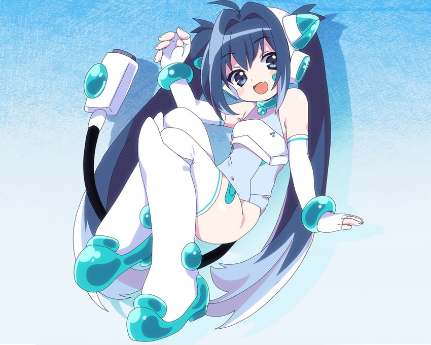 nyaonix (indie virtual youtuber and 2 more) drawn by bk_(barakoodra)