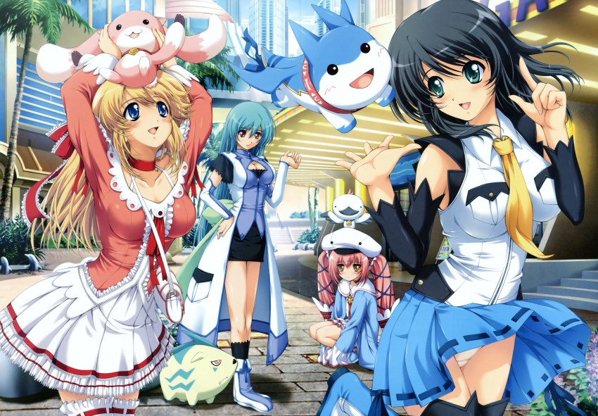 sunday kunou, ranka shirogane, meirin mashiro, soshia ryuusouji, rarot, and 3 more (otome renshin prister and 1 more) drawn by mizunezumi