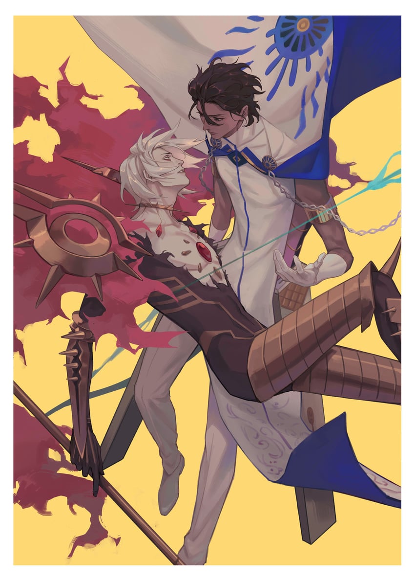 karna and arjuna (fate and 1 more) drawn by fixmeplz