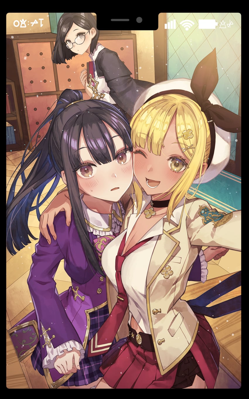 reisalin stout, mimi houllier von schwarzlang, and marion quinn (atelier and 4 more) drawn by fujimi_nanna