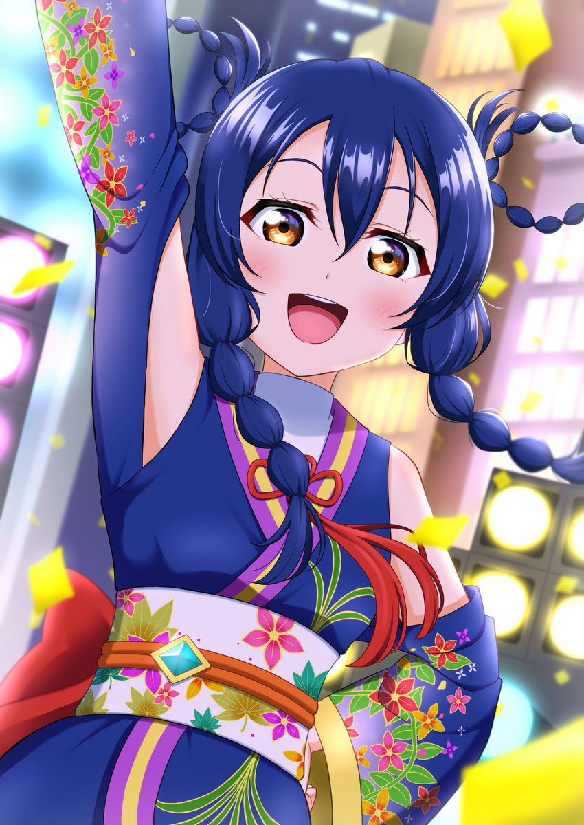 sonoda umi (love live! and 2 more) drawn by haruharo_(haruharo_7315)